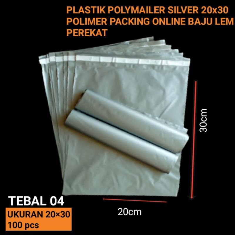

Kantong Plastik Packing polymailer 20×30CM isi 100pcs Plastik Packing Online shop