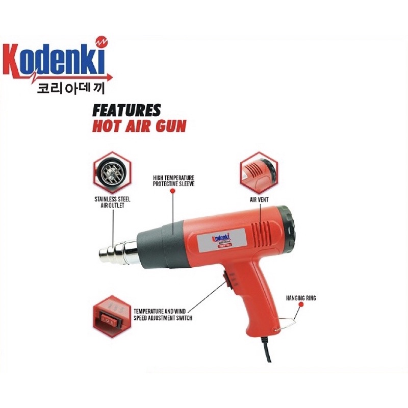 KODENKI HAG101 Mesin Heat Gun Pemanas