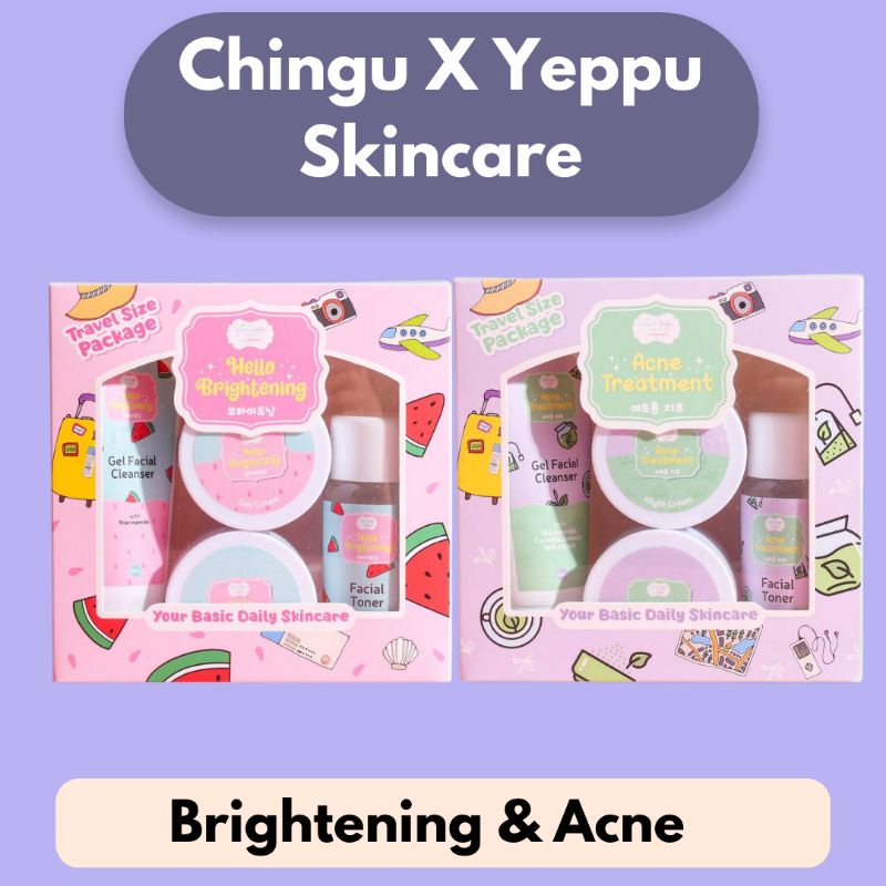 Jual Paket Skincare Chingu X Yeppu Yeppu By Kiyowo Travel Size Bpom