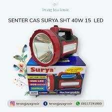 Senter lampu LED Surya SHT 40W Emergency 15LED White with POWER BANK senter jumbo 40 Watt besar