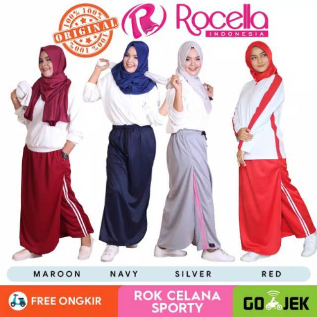 Rocella Rok  Celana  Olahraga  Sporty Rok  Senam Rokcelana 