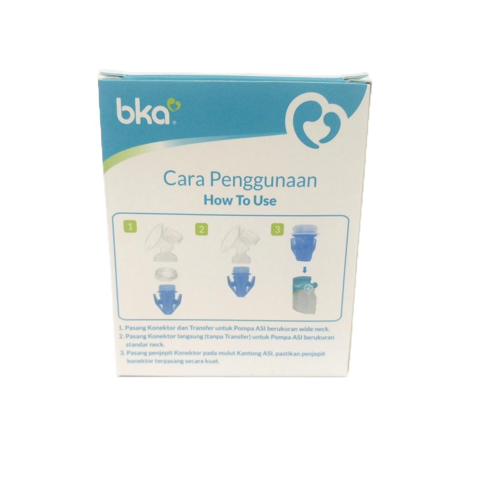 BKA KONEKTOR Kantong Asi dengan Pompa ASI / Konektor BOTOL Asip Connector to Pump / Connector Breastpump Wideneck Standardneck