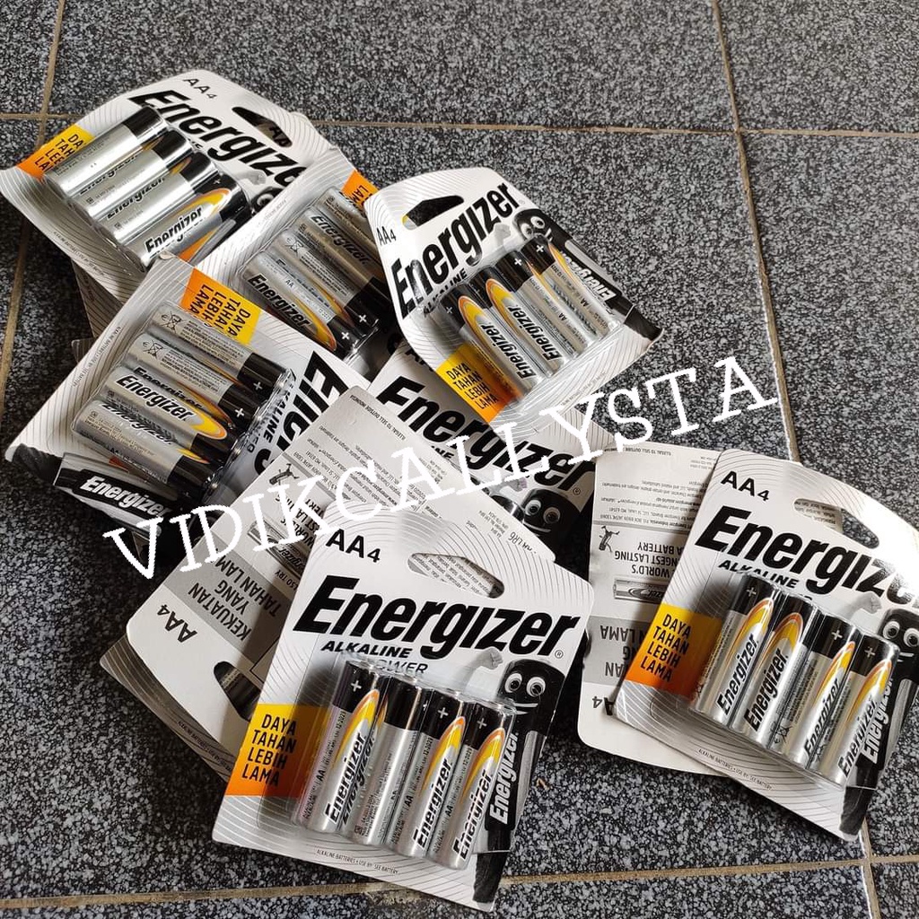 BATERAI ENERGIZER ALKALINE POWER AA AAA A3 A2 E91 LR6 / AAA A3 E92 LR03 1.5V ASLI ISI 4