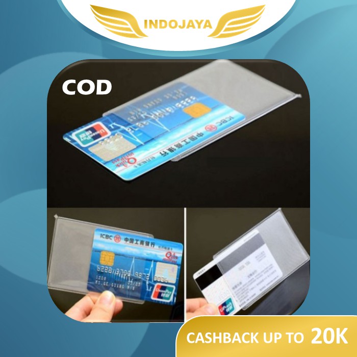 

Plastik Bening Pelindung Kartu KTP SIM ATM ID Card Tebal Serbaguna Anti Gores - A232