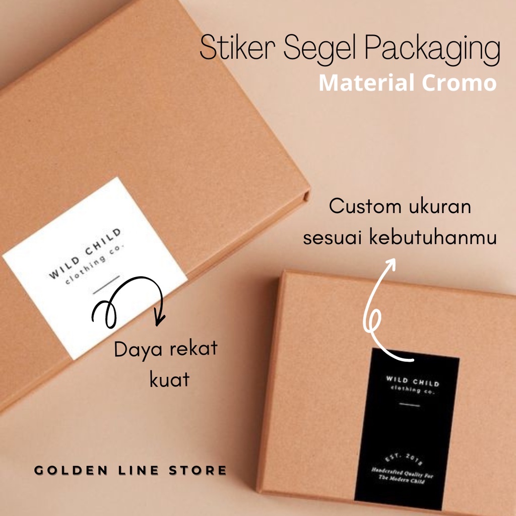 

Stiker Label Segel Packaging Box Material Cromo