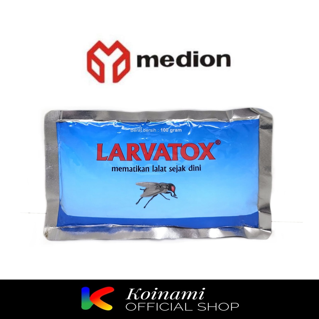 Larvatox 100 Gram / Mematikan Lalat Sejak Dini / Medion