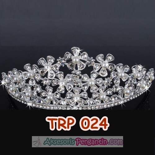 [READY STOCK] AKSESORIS RAMBUT CROWN WEDDING HEADPIECE PENGANTIN BUNGA TRP024