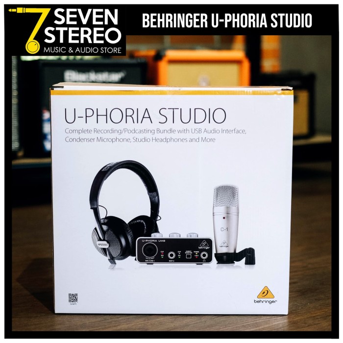 {suhadistore} Behringer U-Phoria Studio Recording Bundle - Paket Recording Murah