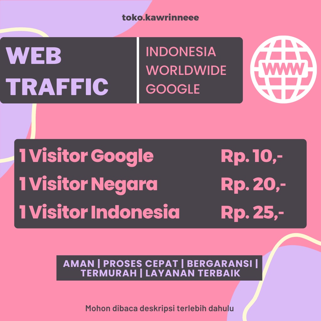 WEB TRAFFIC | Tambah Visitor Website