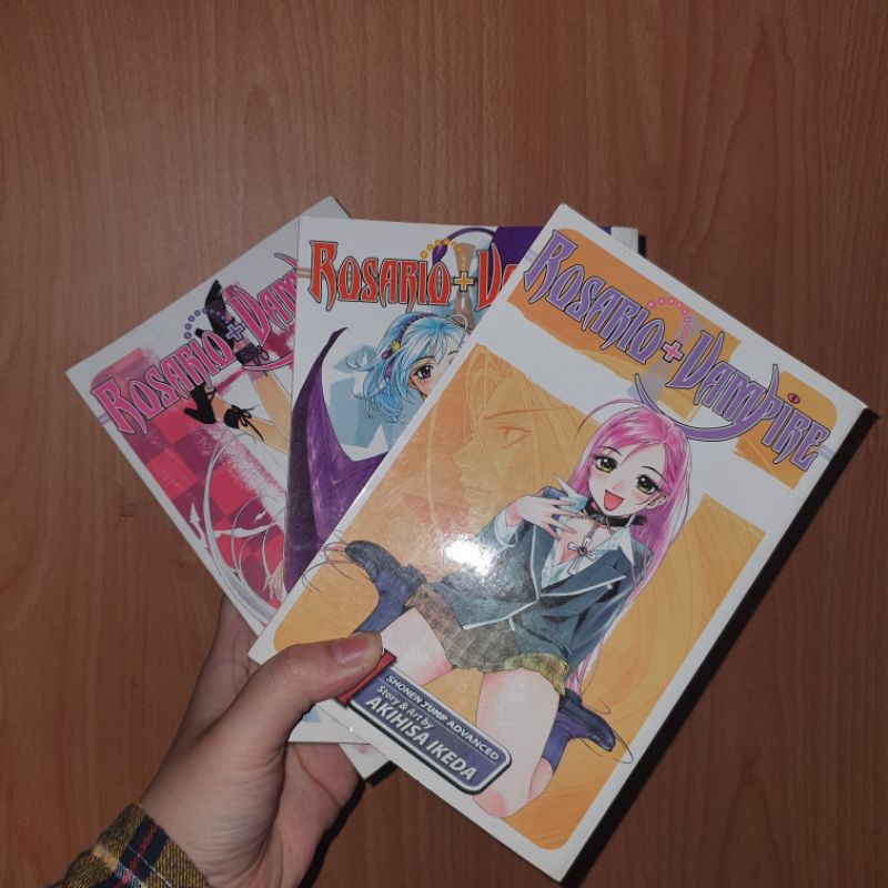 Rosario + Vampire Bahasa Inggris Volume 1-3 Rosario+Vampire English Manga Second Komik Jepang