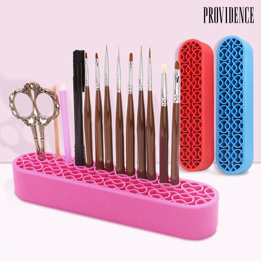 Providence Stand Display Organizer Brush Makeup / Kosmetik Bahan Silikon Untuk Meja