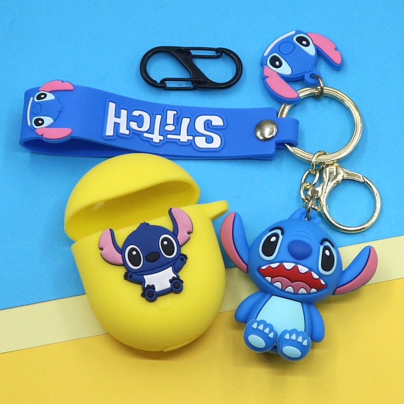 Casing Silikon Motif Stitch Untuk Earphone Wireless Bluetooth Xiaomi Redmi AirDots 3 Pro