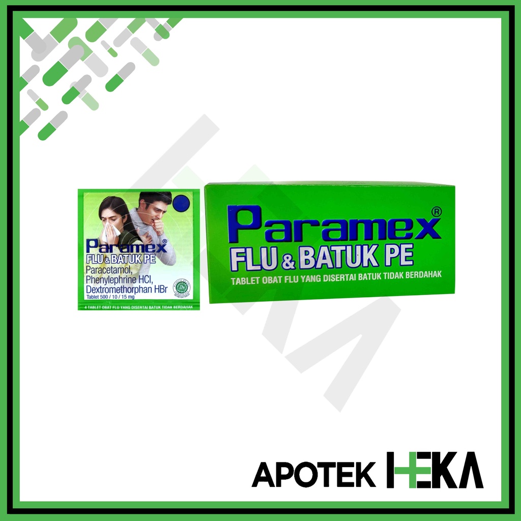 Paramex Flu dan Batuk Tablet Box isi 25x4 Tablet (SEMARANG)