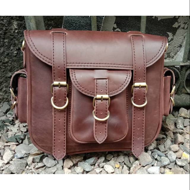 Sidebag Kawasaki W175 // Tas motor W175