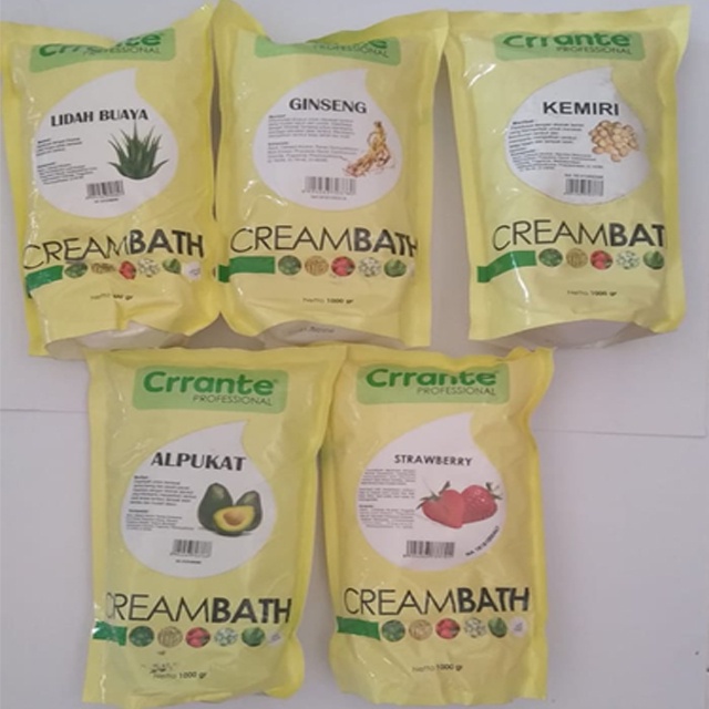 CRRANTE CREAMBATH RAMBUT 1KG REFILL / 1000ML / KEMASAN PLASTIK