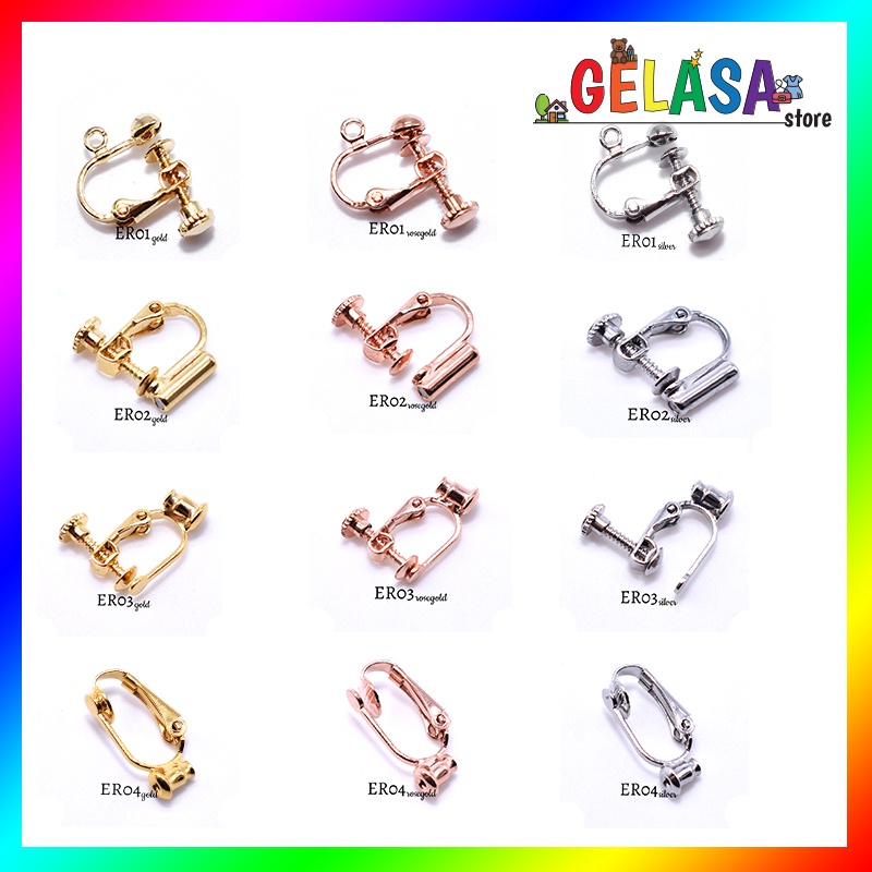 Gelasa Aksesoris Anting Jepit Ear Clip Converter series (1pc)