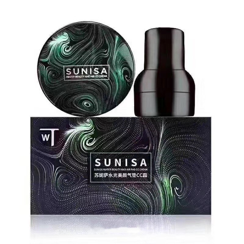 SUNISA BEDAK CREAM BEAUTY CUSHION ANTI AIR / SUNISA CUSHION WATERPROOF ORIGINAL 100% / SUNISA WATER BEAUTY AND AIR PAD CC CREAM