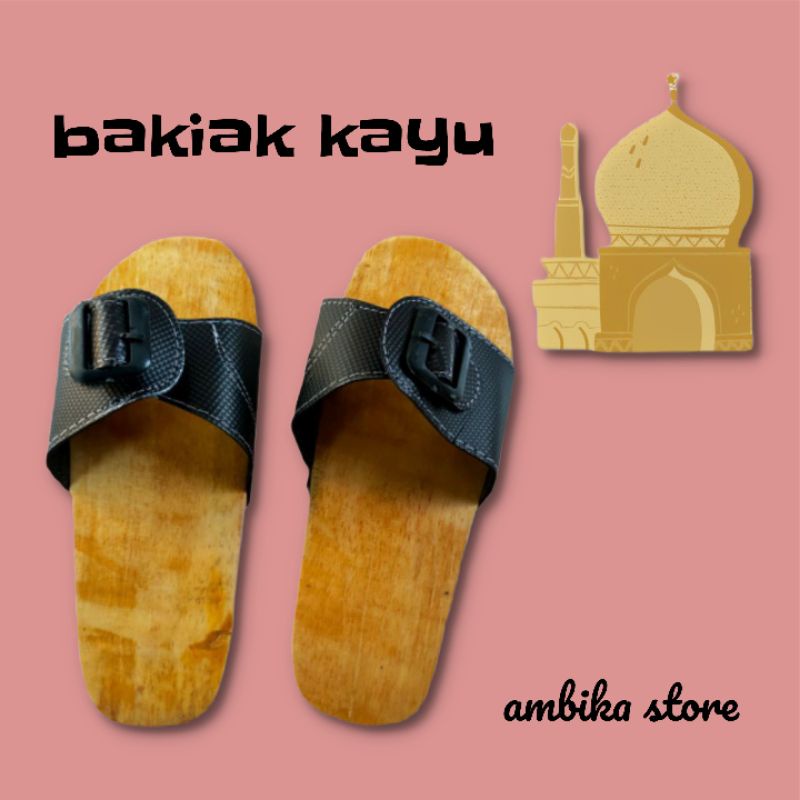 Jual Sandal Wudhu Bakiak Kayu Sendal Kayu Bakiak Tradisional Shopee Indonesia 