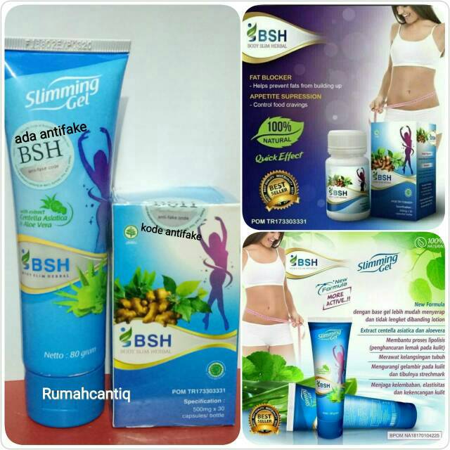 PAKET PELANGSING LENGKAP BSH (SLIM GEL + KAPSUL)