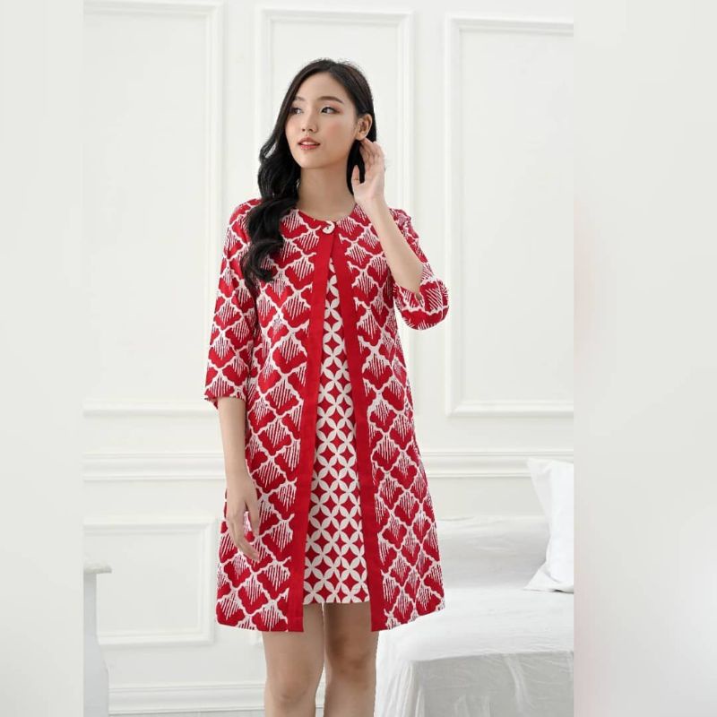 DRESS BATIK 252 AAS RED