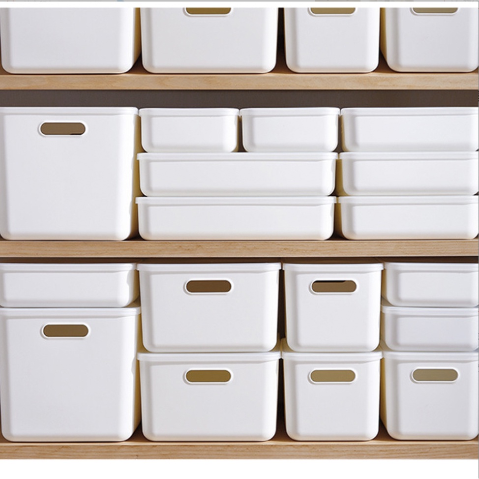 White Series Kotak Penyimpanan Serbaguna Murah Pakaian Dapur Kamar Mandi Kamar Tidur Organizer Storage Box Ukuran Lengkap