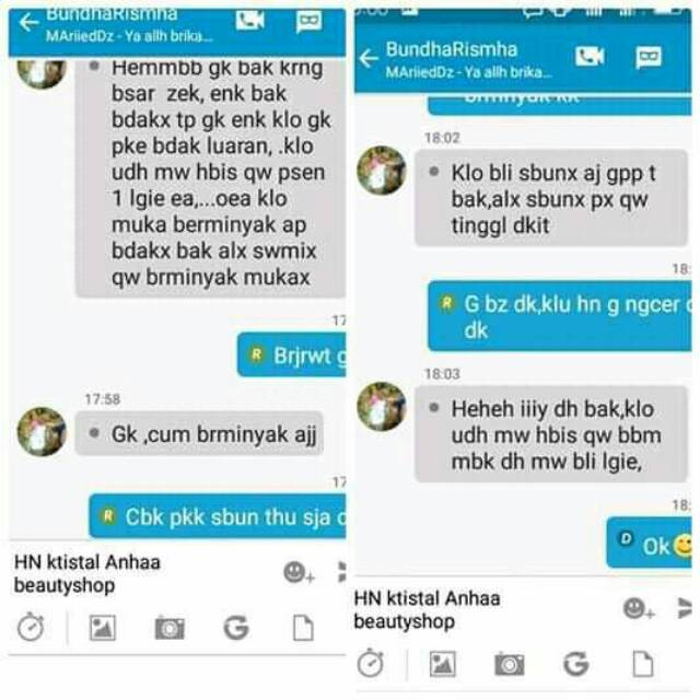 Cream HN cristal asli