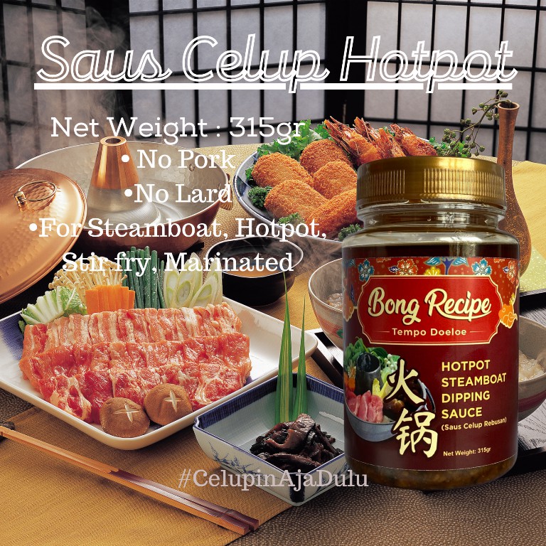 

Bumbu Saus Celup/Dipping Sauce Celup Bong Recipe Hot pot Suki Shabu shabu Higienis Sehat Grill 315gr