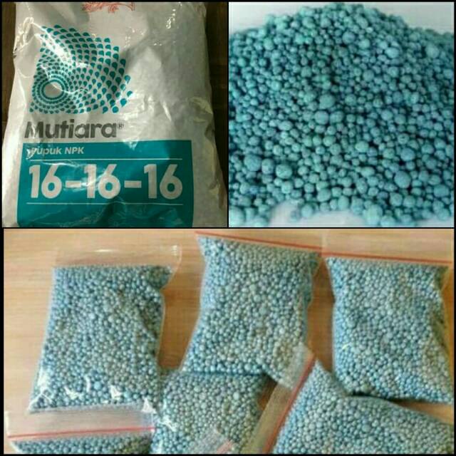 Pupuk NPK Mutiara Biru Kemasan Mini Komposisi Seimbang 100 gram