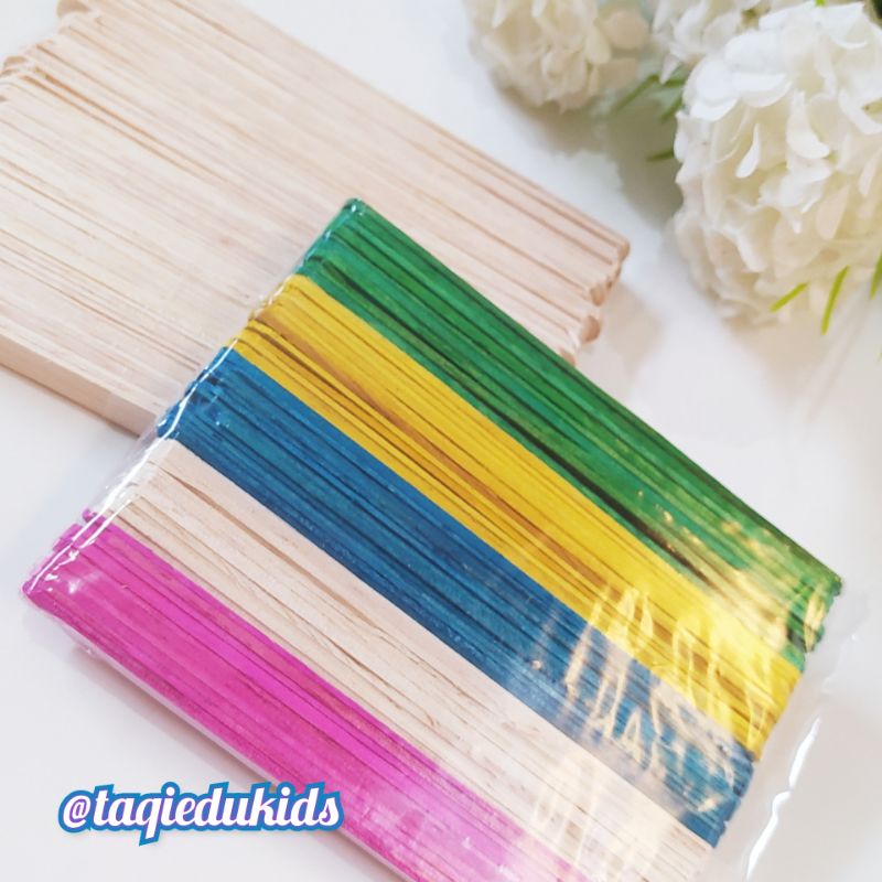 Jual Stik es krim warna 50pcs | Shopee Indonesia