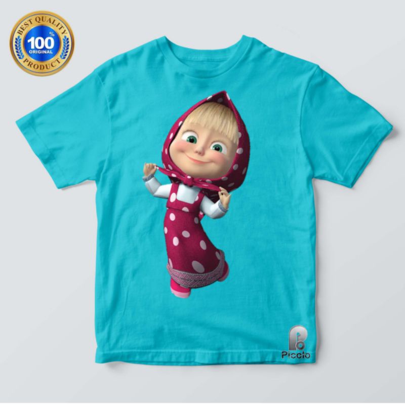 BAJU KAOS ANAK MARSHA AND THE BEAR