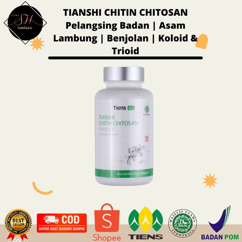 TIANSHI Chitin Chitosan Herbal ASAM LAMBUNG DAN PELANGSING BADAN