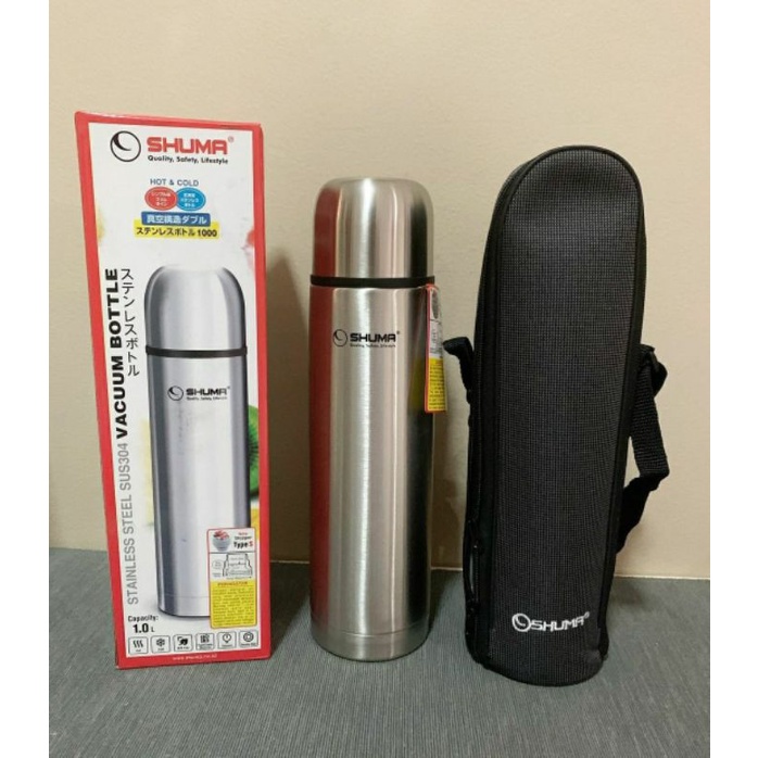 TERMOS AIR PANAS 1 LITER SHUMA STAINLESS 1000 ML BOTOL MINUM THERMOS TREMOS
