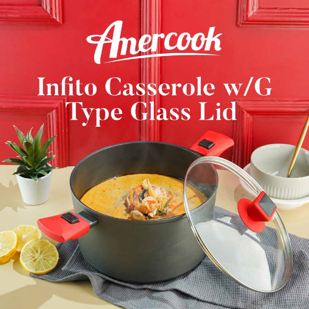 Amercook Panci Masak Anti Lengket 24 cm Infito Series