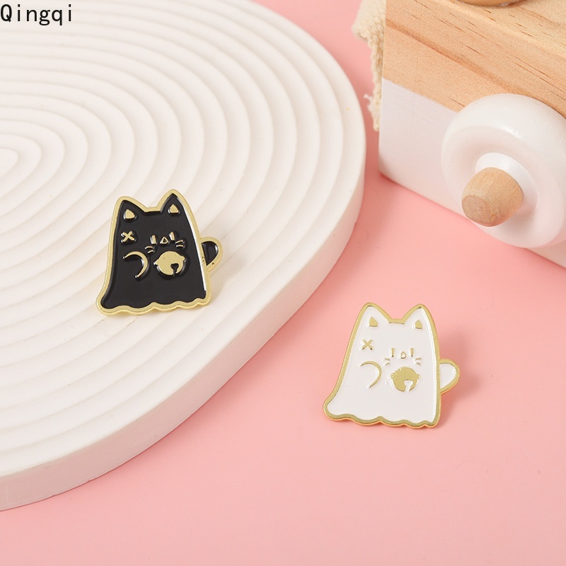 Bros Pin Enamel Bentuk Kartun Hewan Kucing Rubah Butterfly Dragon Untuk Hadiah Anak