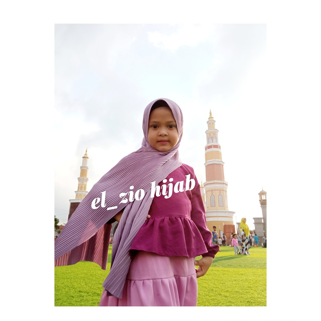 PASHMINALPLISKETANAKKEKINIAN// pasmina plisket premium// kerudung pashmina anak//kerudung pashmina a