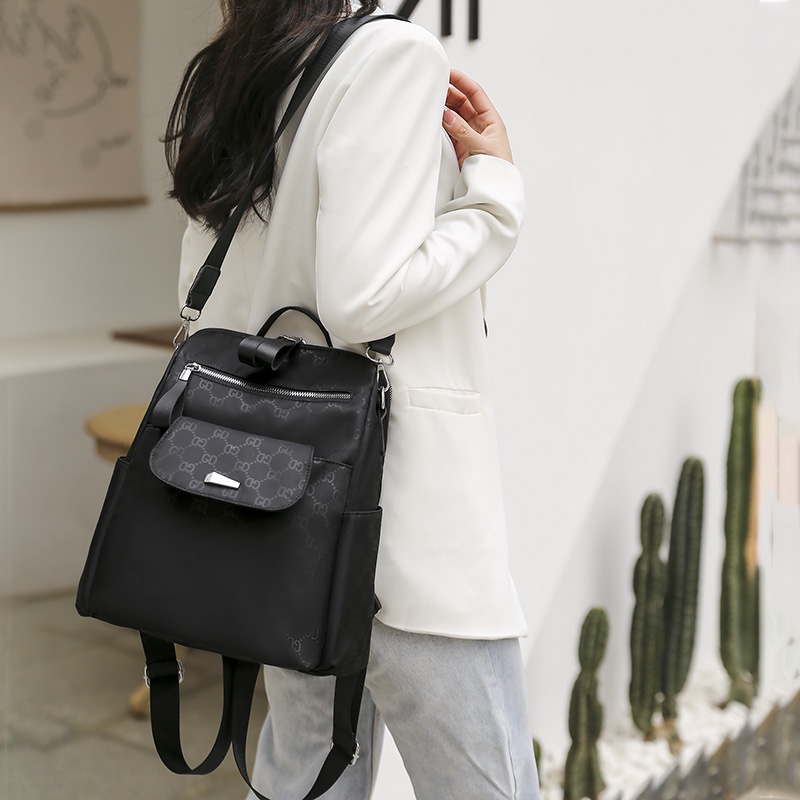 Multifunction Tas Besar bag Perempuan Ransel Wanita tas  14 inch Laptop tas  backpack  Sling shoulder  Selempang  Bahu Wanita women Big bag Ransel good quality import 9934