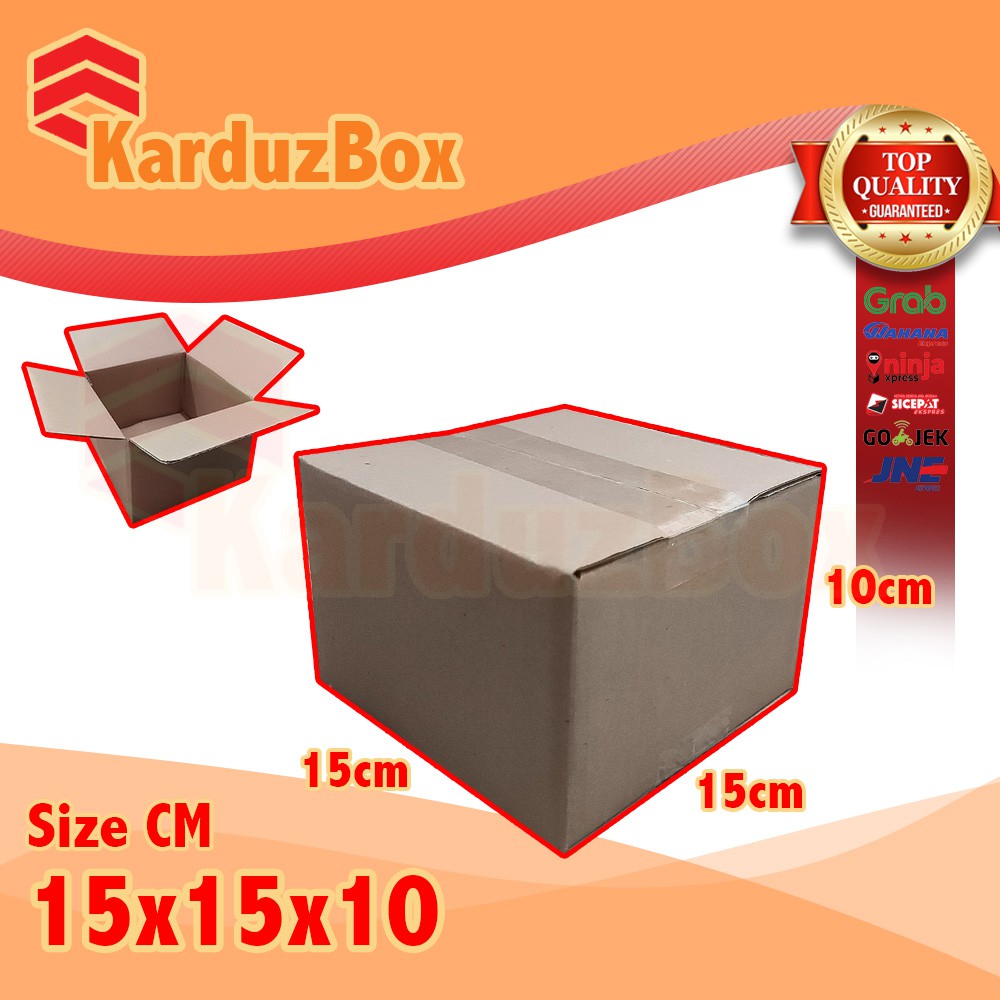 

15x15x10 kardus box packaging POLOS BARU
