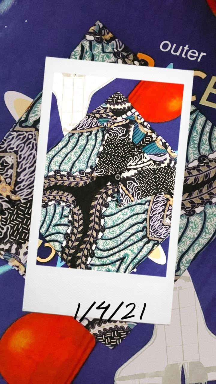 Size M L Xl Xxl Xxxl Bswart Batik Hrb026 Kenongo Kemeja Batik Lengan Panjang Abadi Batik Keluarga