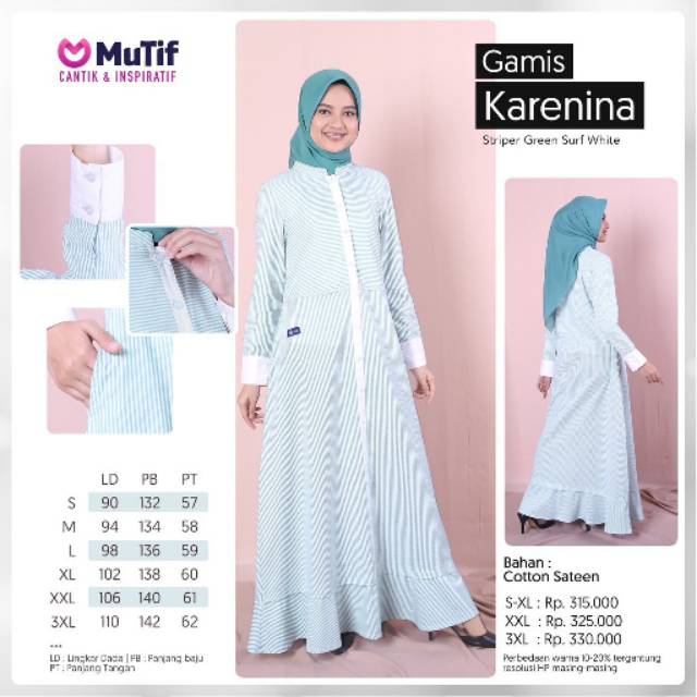 Gamis KARENINA by Mutif# Gamis Mutif #Gamis # Mutif #Karenina