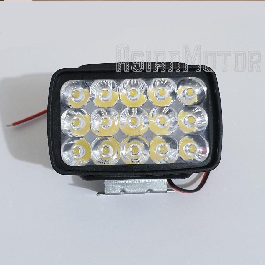 Lampu Tembak Sorot  Firing Light Lamp LED 15 Mata Motor Mobil Murah Terang Universal