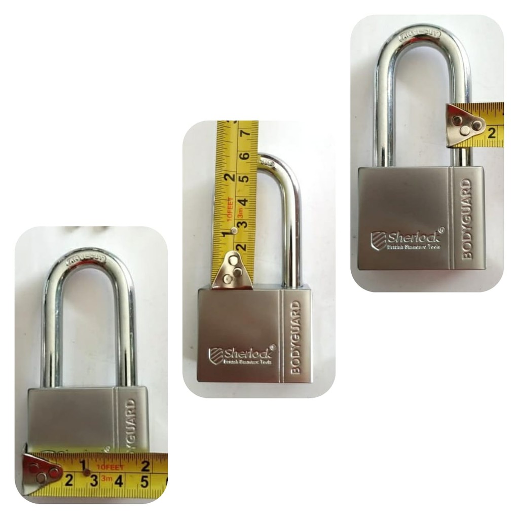 Gembok Original Sherlock British Bodyguard Lock Long 50mm