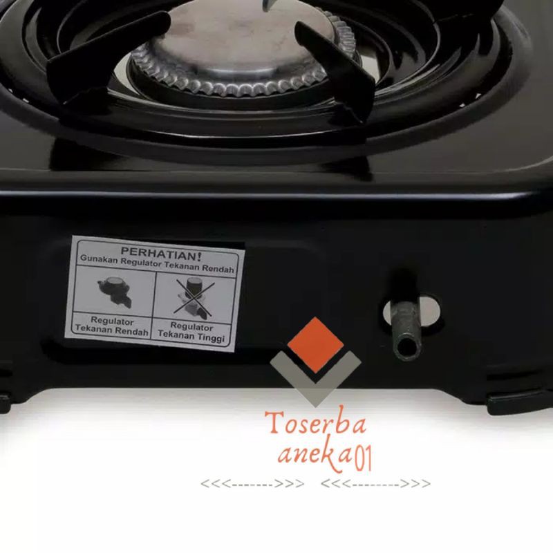 quantum kompor 1 tungku QGC-101 R hitam