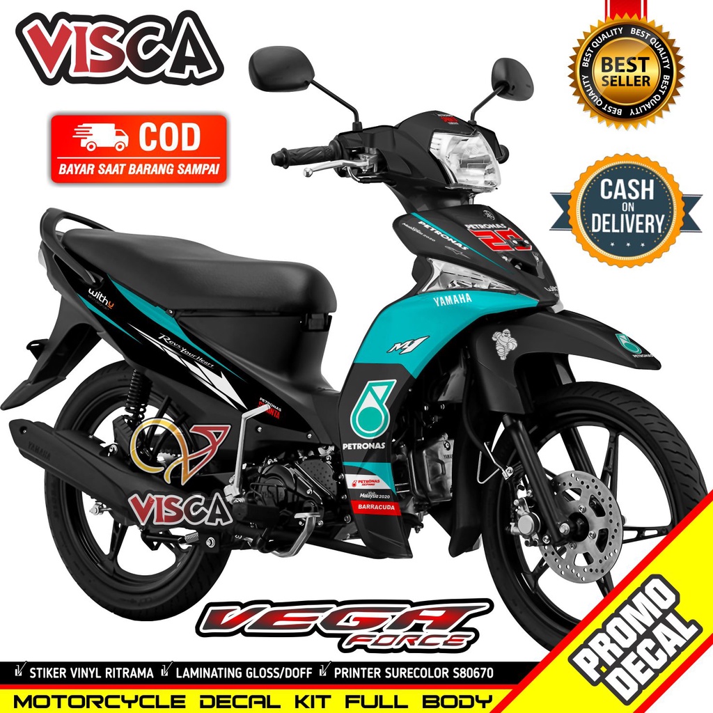 DECAL VEGA FORCE FULL BODY STIKER VEGA FORCE FULL BODY STRIPING VEGA FORCE PETRONAS