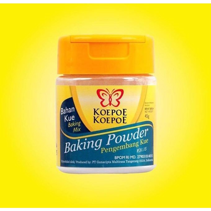 

Baking Powder Koepoe-Koepoe 45gr PRODUK TERBATAS Kode 16