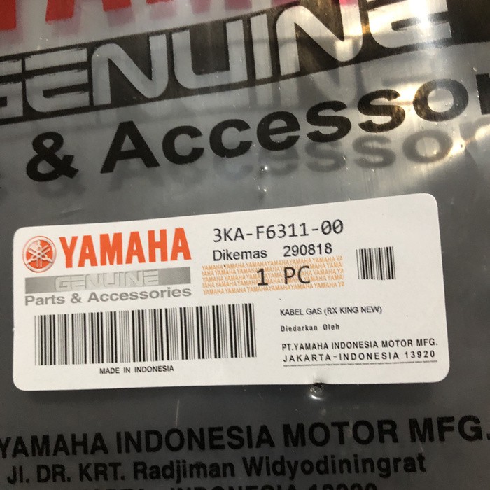 Kabel Gas Throttle Cable Yamaha Rx-King New RXK 3KA