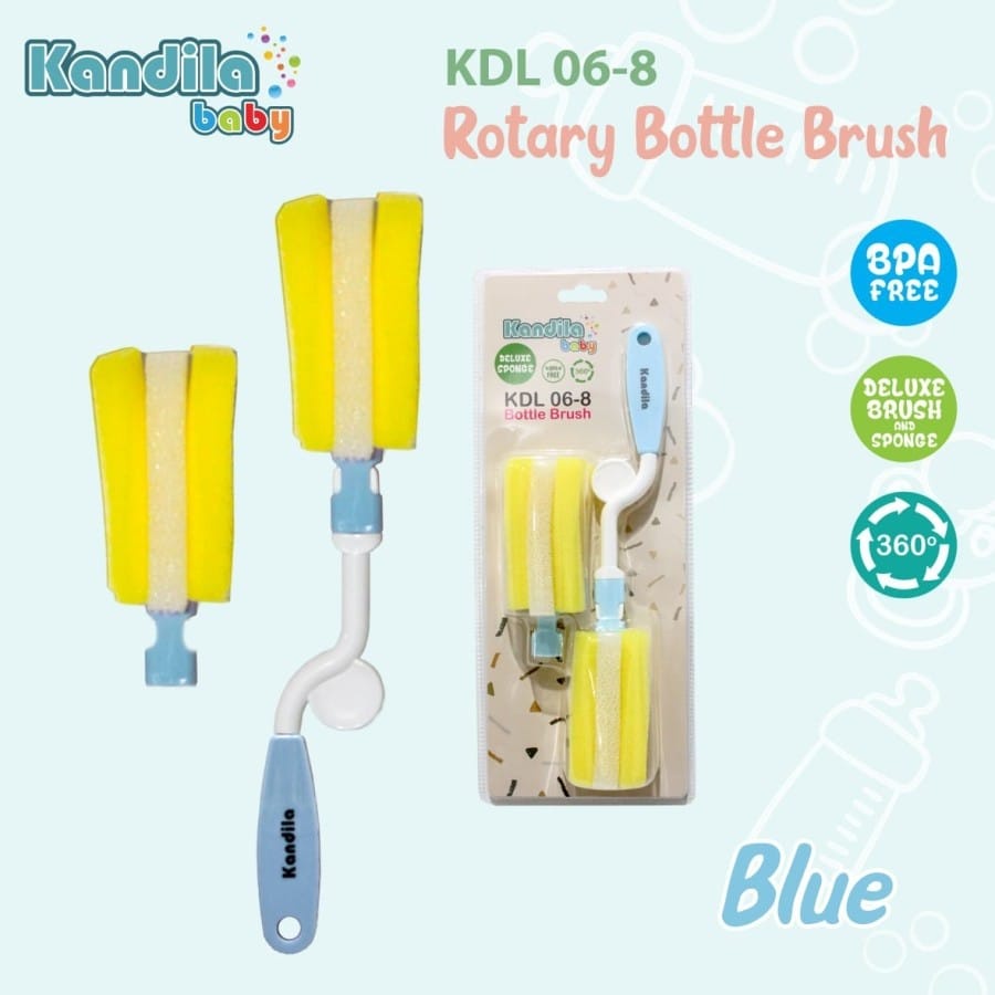 Kandila Baby KDL06-8 Deluxe Sponge Bottle Brush