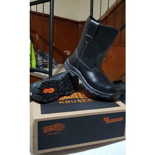 SEPATU SAFETY KRUCERS MURAH/SEPATU SEPATUSAFETY KULIT ASLI SOL KARET UJUNG BESi
