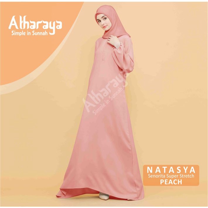 Gamis Terbaru Abaya Maxi Dress NATASYA Basic Dress Premium By Atharaya
