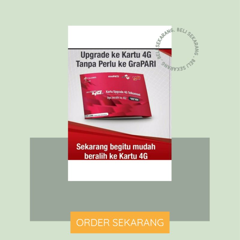 Kartu perdana upgrade telkomsel 4G