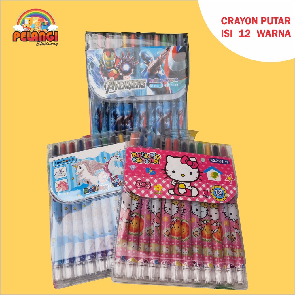 

Crayon Putar isi 12 Warna